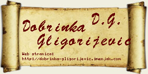 Dobrinka Gligorijević vizit kartica